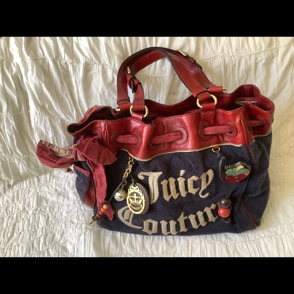 Original JC bag in red and blue. Statement bag